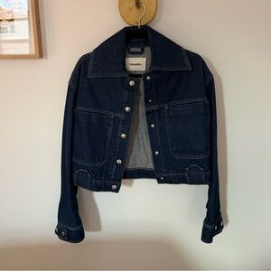 Nanushka Dark Blue Jean Jacket
